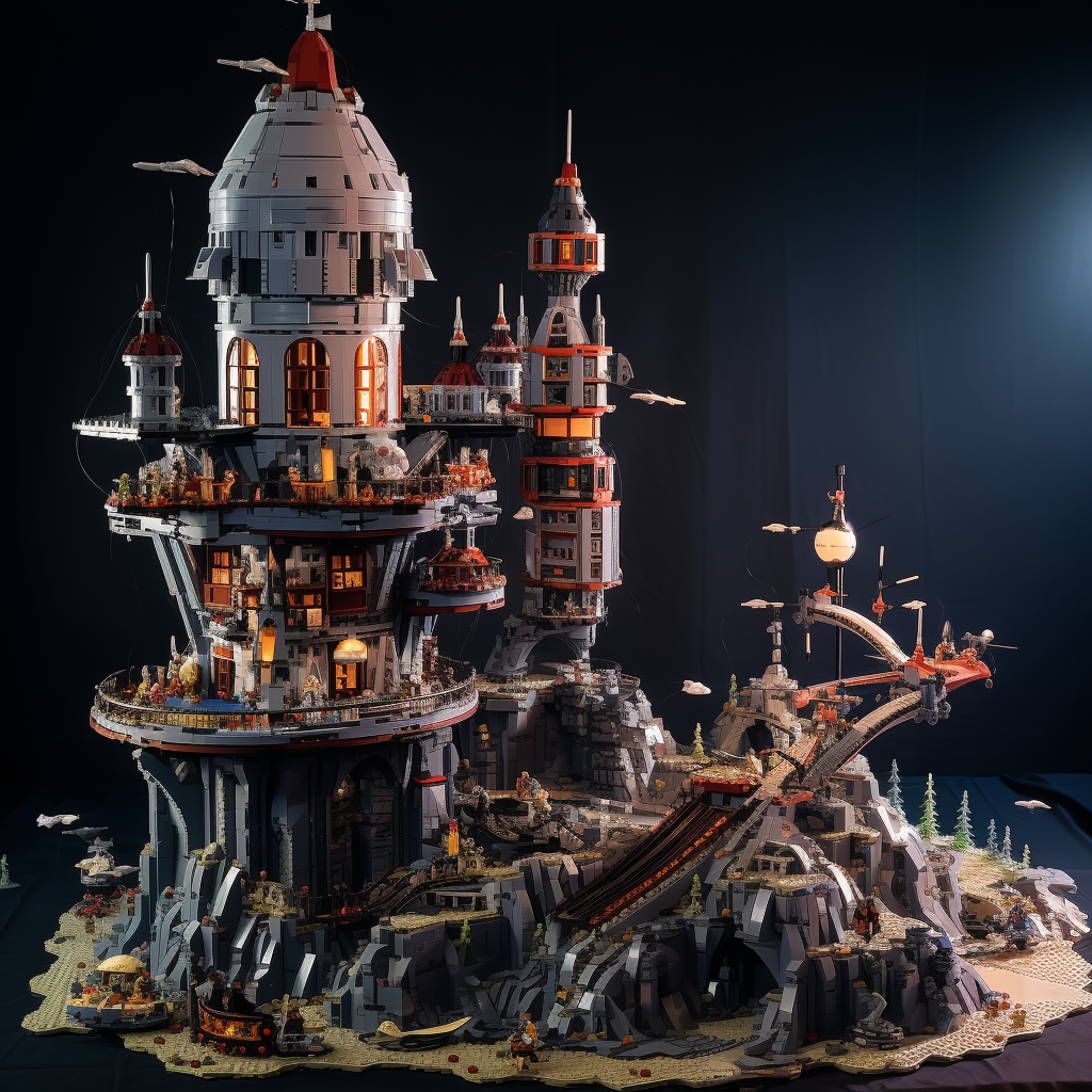 The Bricks Box - WIP of LEGO Minas Tirith very huge